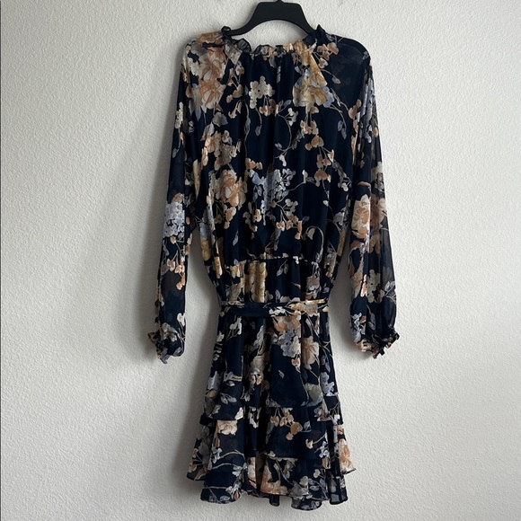 Lauren Ralph Lauren Floral Belted Crinkle Georgette Dress, Plus Size 22W NWT